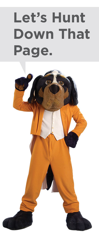 Image of Smokey encouraging us to find the page.